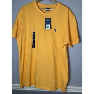 U.S. Polo Assn. golden yellow/orange t shirt size large NWT